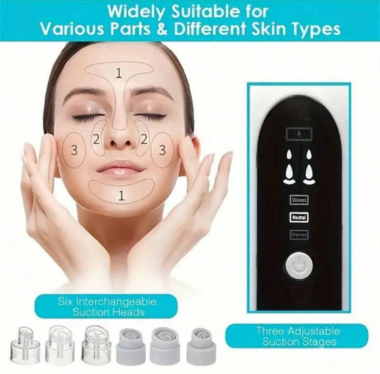 Micro-Bubble Facial Beauty Device – Electric Pore Cleansing & Skin Infusion Brush for Blackhead Removal at Home