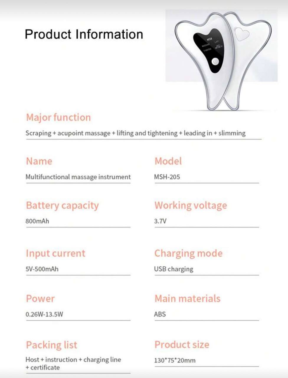 Electric Gua Sha Facial Massage Tool – Heated Vibration Scraper for Anti-Aging, Wrinkle Reduction & Puffiness Removal