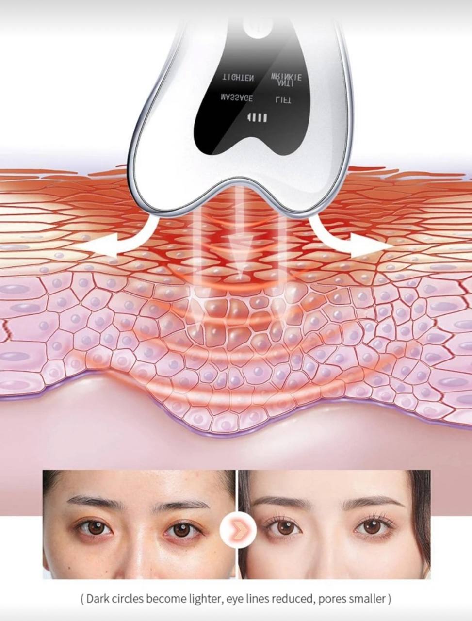 Electric Gua Sha Facial Massage Tool – Heated Vibration Scraper for Anti-Aging, Wrinkle Reduction & Puffiness Removal