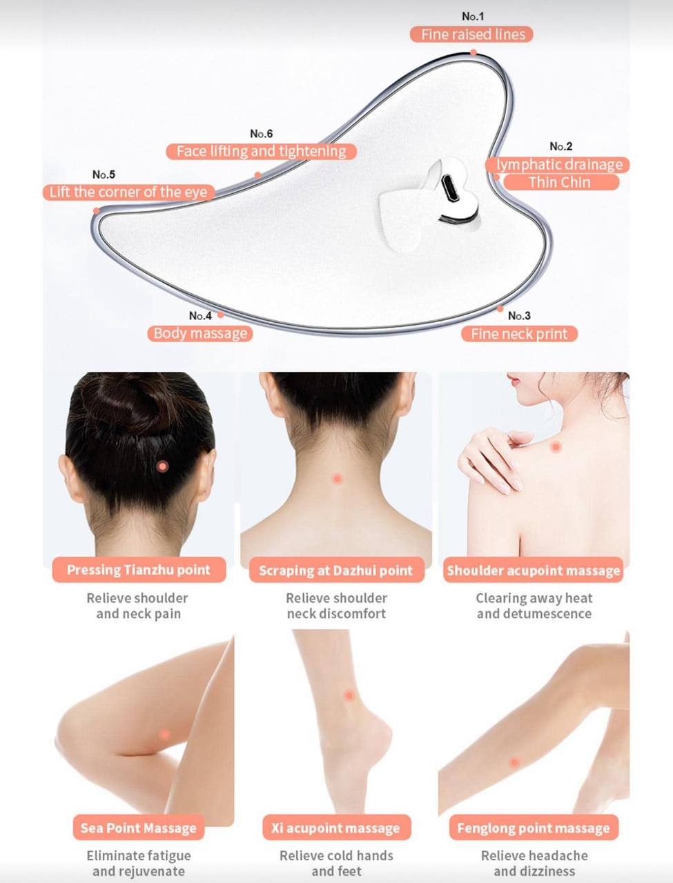 Electric Gua Sha Facial Massage Tool – Heated Vibration Scraper for Anti-Aging, Wrinkle Reduction & Puffiness Removal