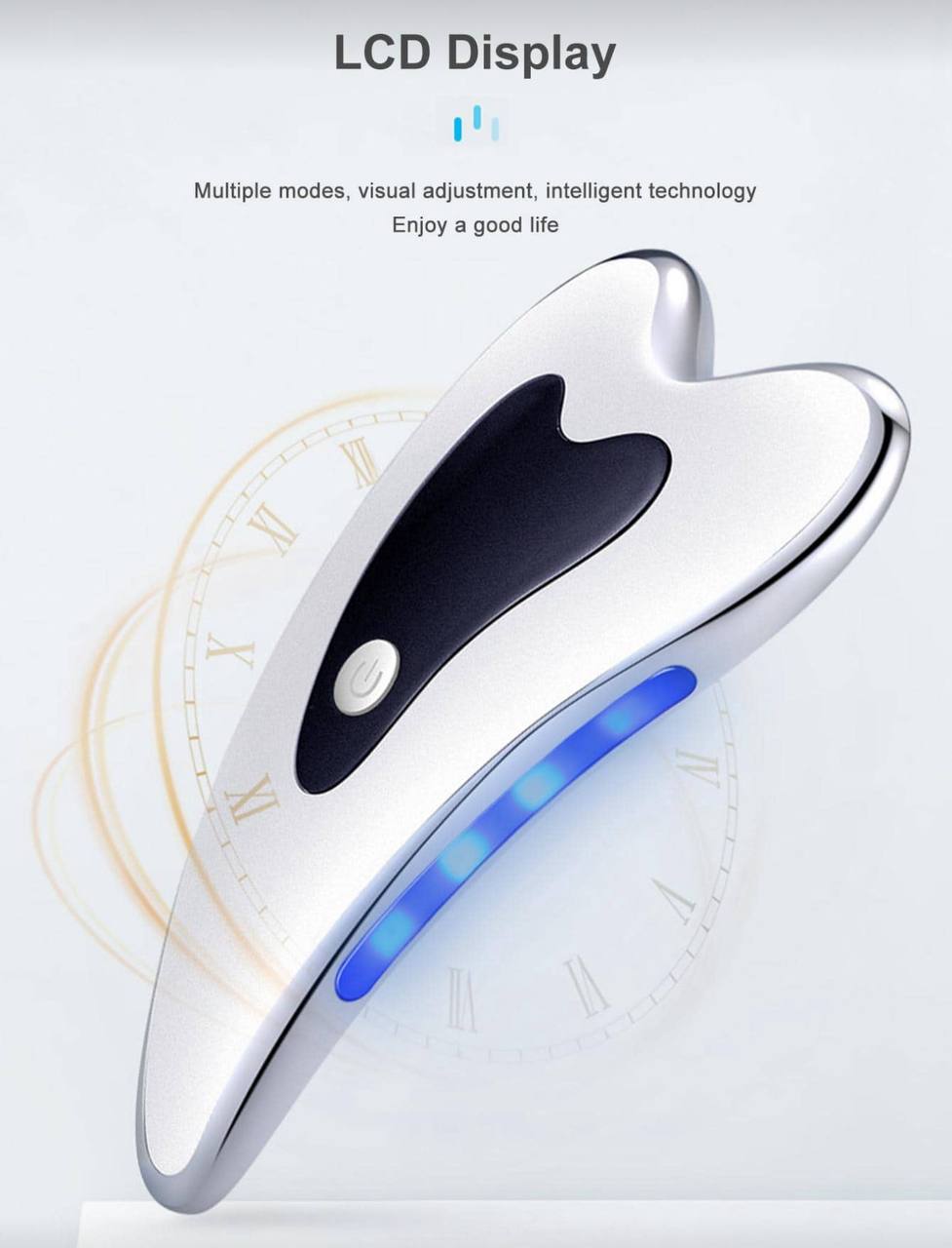 Electric Gua Sha Facial Massage Tool – Heated Vibration Scraper for Anti-Aging, Wrinkle Reduction & Puffiness Removal